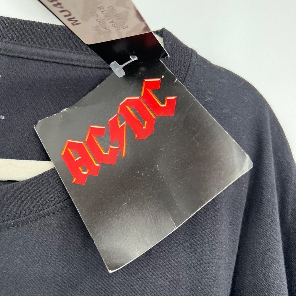 NWT AC DC Short Sleeve Cotton T Shirt By Daisy Street Black Size 20/22 NWT - Picture 4 of 7